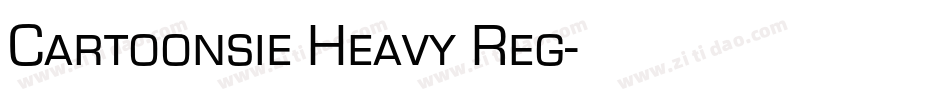 Cartoonsie Heavy Reg字体转换